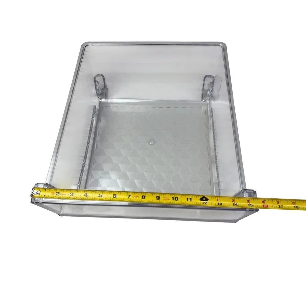 Clear Refrigerator‎ Crisper Drawer Bin with Humidity Slider Rollers Replacement